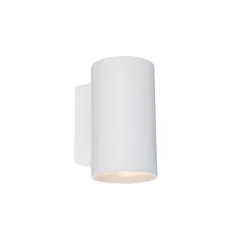 QAZQA Schlafzimmerlampen|Küchenlampen*Moderne Wandleuchte rund weiß - Sandy