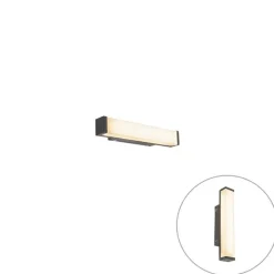 QAZQA Badezimmerlampen|Led-Wandleuchten*Moderne Wandleuchte Schwarz 32cm inkl. LED IP44 - Cascada