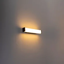 QAZQA Badezimmerlampen|Led-Wandleuchten*Moderne Wandleuchte Schwarz 32cm inkl. LED IP44 - Cascada