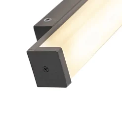 QAZQA Badezimmerlampen|Led-Wandleuchten*Moderne Wandleuchte Schwarz 32cm inkl. LED IP44 - Cascada