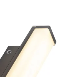 QAZQA Badezimmerlampen|Led-Wandleuchten*Moderne Wandleuchte Schwarz 32cm inkl. LED IP44 - Cascada