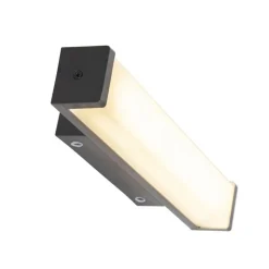 QAZQA Badezimmerlampen|Led-Wandleuchten*Moderne Wandleuchte Schwarz 32cm inkl. LED IP44 - Cascada
