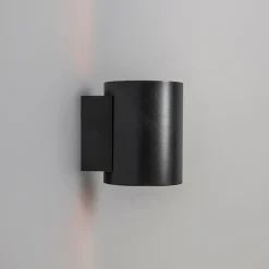 QAZQA Wandleuchten|Wohnzimmerlampen*Moderne Wandleuchte Schwarz mit Gold Rund - Sola