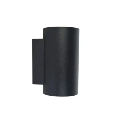 QAZQA Schlafzimmerlampen|Küchenlampen*Moderne Wandleuchte schwarz rund 2-flammig - Sandy