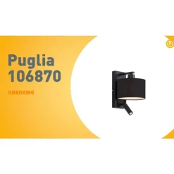 QAZQA Wandleuchten|Esszimmerlampen*Moderne Wandleuchte schwarz rund mit Leselampe - Puglia