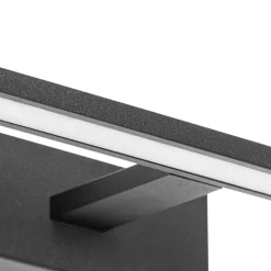 QAZQA Badezimmerlampen|Led-Wandleuchten*Moderne Wandleuchte schwarz 62 cm inkl. LED IP44 - Jerre