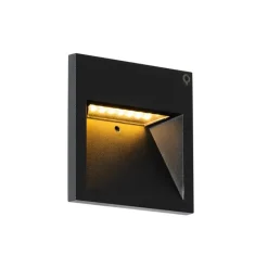 QAZQA Gartenbeleuchtung|Led-Außenleuchten*Moderne Wandleuchte schwarz inkl. LED - Gem 2