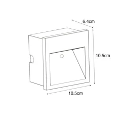 QAZQA Gartenbeleuchtung|Led-Außenleuchten*Moderne Wandleuchte schwarz inkl. LED - Gem 2