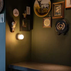 QAZQA Badezimmerlampen|Wandleuchten*Moderne Wandleuchte schwarz IP44 - Cederic