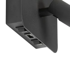 QAZQA Led-Wandleuchten|Wandleuchten*Moderne Wandleuchte schwarz inkl. LED mit USB und Leselampe - Robin