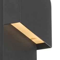 QAZQA Led-Wandleuchten|Wandleuchten*Moderne Wandleuchte schwarz inkl. LED mit USB und Leselampe - Robin