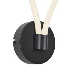 QAZQA Led-Wandleuchten|Wandleuchten*Moderne Wandleuchte schwarz inkl. LED 3-Stufen-Dimmbar - Keri