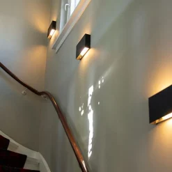 QAZQA Küchenlampen|Esszimmerlampen*Moderne Wandleuchte schwarz 2-flammig - Otan