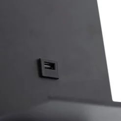 QAZQA Wandleuchten|Schlafzimmerlampen*Moderne Wandleuchte schwarz 2-flammig mit USB und Flexarm - Flero