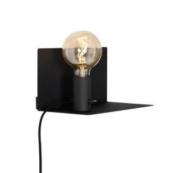 QAZQA Wandleuchten|Wohnzimmerlampen*Moderne Wandleuchte schwarz magnetisch verstellbar - Muro