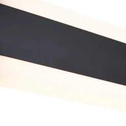 QAZQA Gartenbeleuchtung|Led-Außenleuchten*Moderne Wandleuchte schwarz 30cm inkl. LED CCT IP54 - Vanya