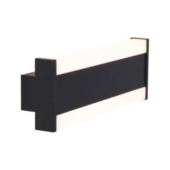 QAZQA Gartenbeleuchtung|Led-Außenleuchten*Moderne Wandleuchte schwarz 30cm inkl. LED CCT IP54 - Vanya