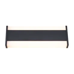 QAZQA Gartenbeleuchtung|Led-Außenleuchten*Moderne Wandleuchte schwarz 30cm inkl. LED CCT IP54 - Vanya