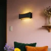 QAZQA Wandleuchten|Wohnzimmerlampen*Moderne Wandleuchte Schwarz mit Gold - Plats