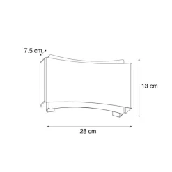 QAZQA Wandleuchten|Wohnzimmerlampen*Moderne Wandleuchte Schwarz mit Gold - Plats