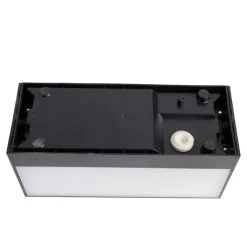 QAZQA Gartenbeleuchtung|Außenwandleuchten*Moderne Wandleuchte schwarz mit Lichteffekt IP54 - Houks