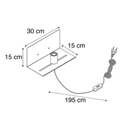 QAZQA Wandleuchten|Schlafzimmerlampen*Moderne Wandleuchte schwarz verstellbar - Muro