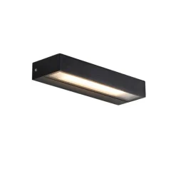 QAZQA Gartenbeleuchtung|Led-Außenleuchten*Moderne Wandleuchte schwarz inkl. LED IP65 - Hannah