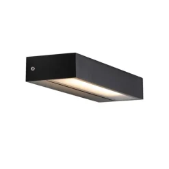 QAZQA Gartenbeleuchtung|Led-Außenleuchten*Moderne Wandleuchte schwarz inkl. LED IP65 - Hannah
