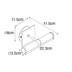 QAZQA Badezimmerlampen|Wandleuchten*Moderne Wandleuchte schwarz IP44 2-flammig - Bath