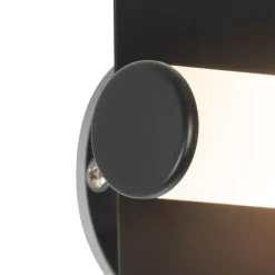 QAZQA Badezimmerlampen|Wandleuchten*Moderne Wandleuchte schwarz IP44 2-flammig - Bath