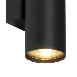 QAZQA Schlafzimmerlampen|Küchenlampen*Moderne Wandleuchte schwarz 2-flammig - Jeana