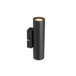 QAZQA Schlafzimmerlampen|Küchenlampen*Moderne Wandleuchte schwarz 2-flammig - Jeana