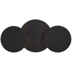 QAZQA Led-Wandleuchten|Wandleuchten*Moderne Wandleuchte Schwarz inkl. LED 3-Stufen Dimmbar 3-Lichter - Sunrise