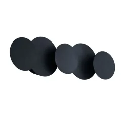 QAZQA Led-Wandleuchten|Wandleuchten*Moderne Wandleuchte Schwarz inkl. LED 3-Stufen-Dimmbar 5-Lichter - Sunrise