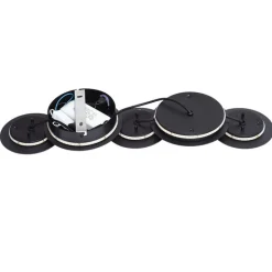 QAZQA Led-Wandleuchten|Wandleuchten*Moderne Wandleuchte Schwarz inkl. LED 3-Stufen-Dimmbar 5-Lichter - Sunrise