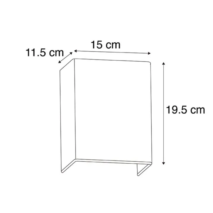 QAZQA Wandleuchten|Wohnzimmerlampen*Moderne Wandleuchte schwarz und gold mit Stoffschirm - Vete