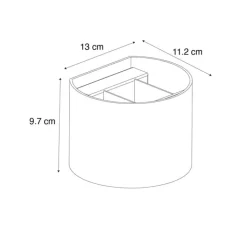 QAZQA Wandleuchten*Moderne Wandleuchte Schwarz mit rundem Lichteffekt - Edwin
