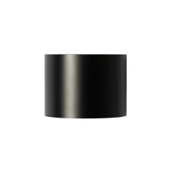 QAZQA Wandleuchten*Moderne Wandleuchte Schwarz mit rundem Lichteffekt - Edwin