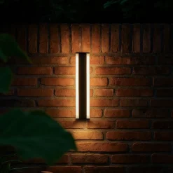 QAZQA Gartenbeleuchtung|Led-Außenleuchten*Moderne Wandleuchte Schwarz CCT 60cm inkl. LED IP54 - Vanya