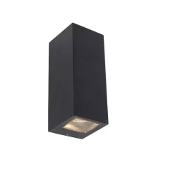 QAZQA Gartenbeleuchtung|Außenwandleuchten*Moderne Wandleuchte schwarz GU10 AR70 IP54 - Baleno II