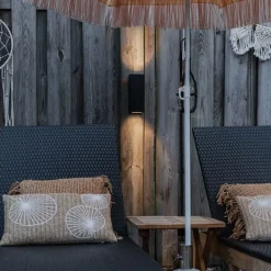 QAZQA Gartenbeleuchtung|Außenwandleuchten*Moderne Wandleuchte schwarz GU10 AR70 IP54 - Baleno II