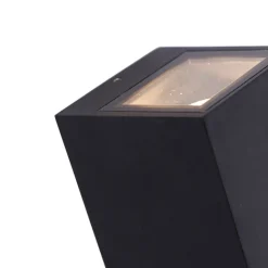 QAZQA Gartenbeleuchtung|Außenwandleuchten*Moderne Wandleuchte schwarz GU10 AR70 IP54 - Baleno II