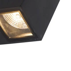 QAZQA Gartenbeleuchtung|Außenwandleuchten*Moderne Wandleuchte schwarz GU10 AR70 IP54 - Baleno II