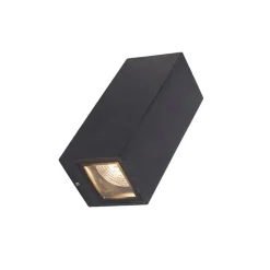 QAZQA Gartenbeleuchtung|Außenwandleuchten*Moderne Wandleuchte schwarz GU10 AR70 IP54 - Baleno II