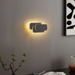 QAZQA Led-Wandleuchten|Wandleuchten*Moderne Wandleuchte schwarz inkl. LED 3-Stufen-Dimmbar - Dias