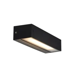 QAZQA Gartenbeleuchtung|Led-Außenleuchten*Moderne Wandleuchte schwarz inkl. LED IP65 - Steph