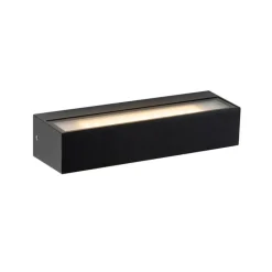 QAZQA Gartenbeleuchtung|Led-Außenleuchten*Moderne Wandleuchte schwarz inkl. LED IP65 - Steph