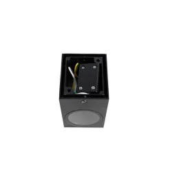 QAZQA Gartenbeleuchtung|Badezimmerlampen*Moderne Wandleuchte schwarz GU10 50mm IP44 - Baleno