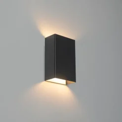 QAZQA Küchenlampen|Esszimmerlampen*Moderne Wandleuchte Schwarz 2-flammig - Otan S