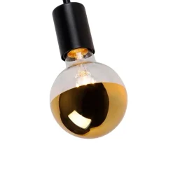 QAZQA Wandleuchten|Wohnzimmerlampen*Moderne Wandleuchte schwarz 15,5 cm - Facile